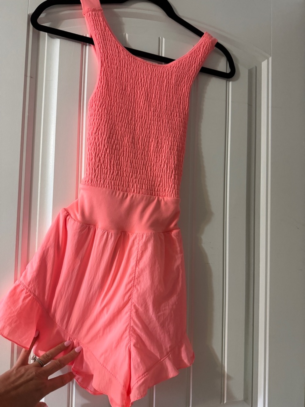 Papaya Coral Pink Romper Runsie Romper